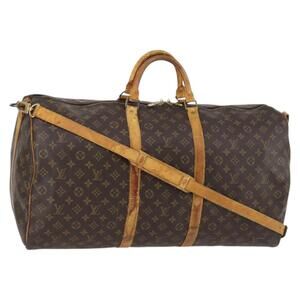 LOUIS VUITTON Monogram Keepall Bandouliere 60 Boston Bag M41412 LV Auth 144769